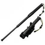 Leichter Selbstverteidigungs-Teleskopstock aus Gummi, Schwingroller, Schwingstock, tragbar, legale Selbstverteidigungswaffe fr den Auenbereich, Unisex