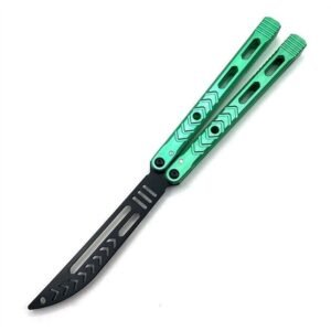 Variant Practice Butterfly 7075 Aluminium ungeschliffenes Trainingsmesser,Butterfly trainer – Bild 4