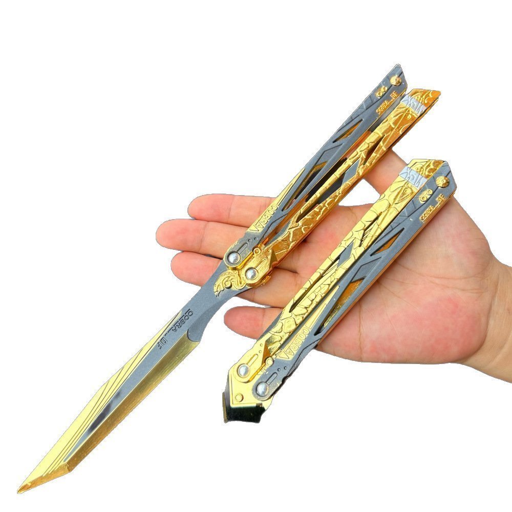 O1CN010Zb61027OVDt8sVAe_2207619137787-0-cib-1.jpg Delta Gaming Peripherie Groes Shadow Front Butterflymesser Heavy Edition Metal Crafts,Butterfly trainer – Bild 1